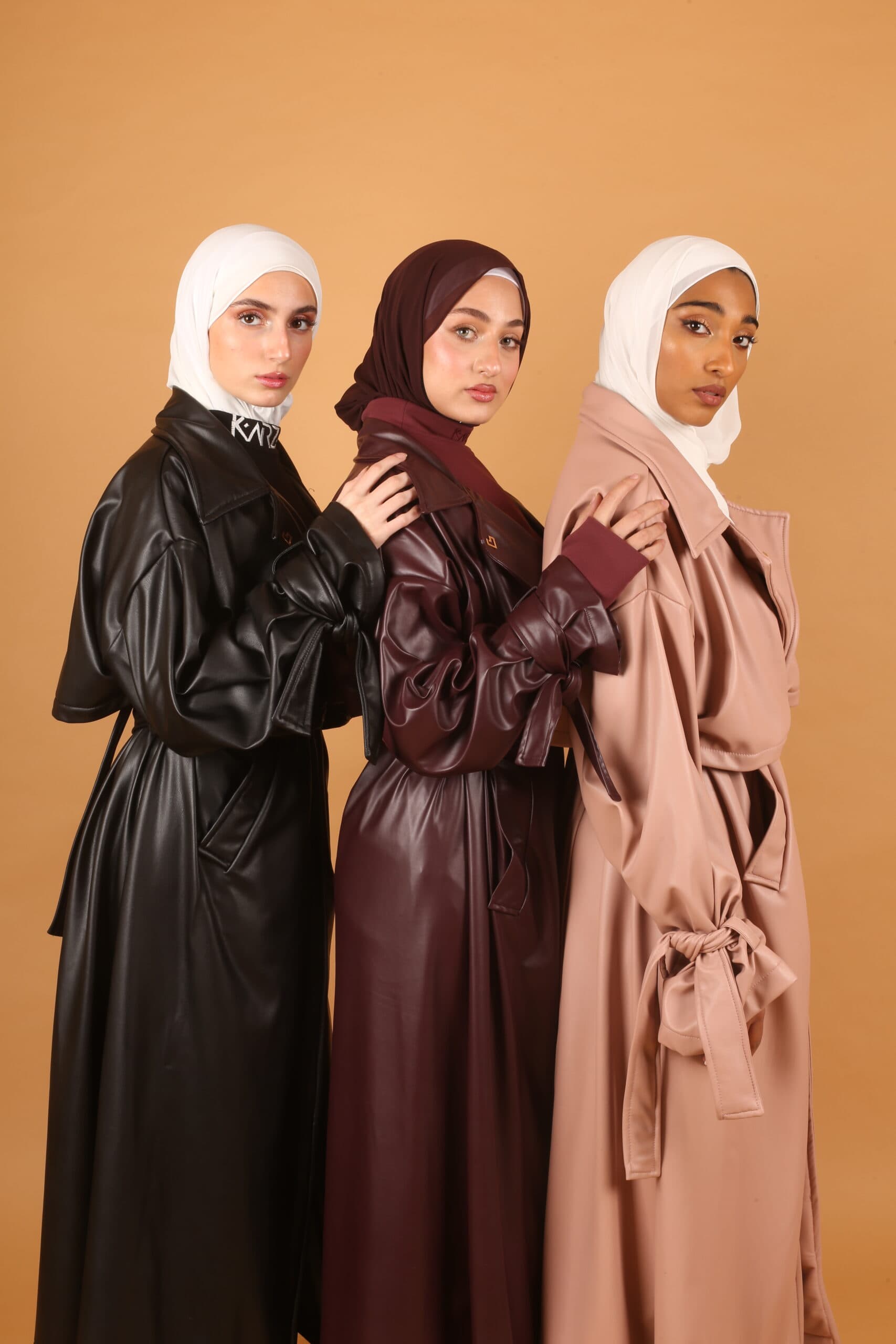 Leather Coat-Pink/ Fur inside