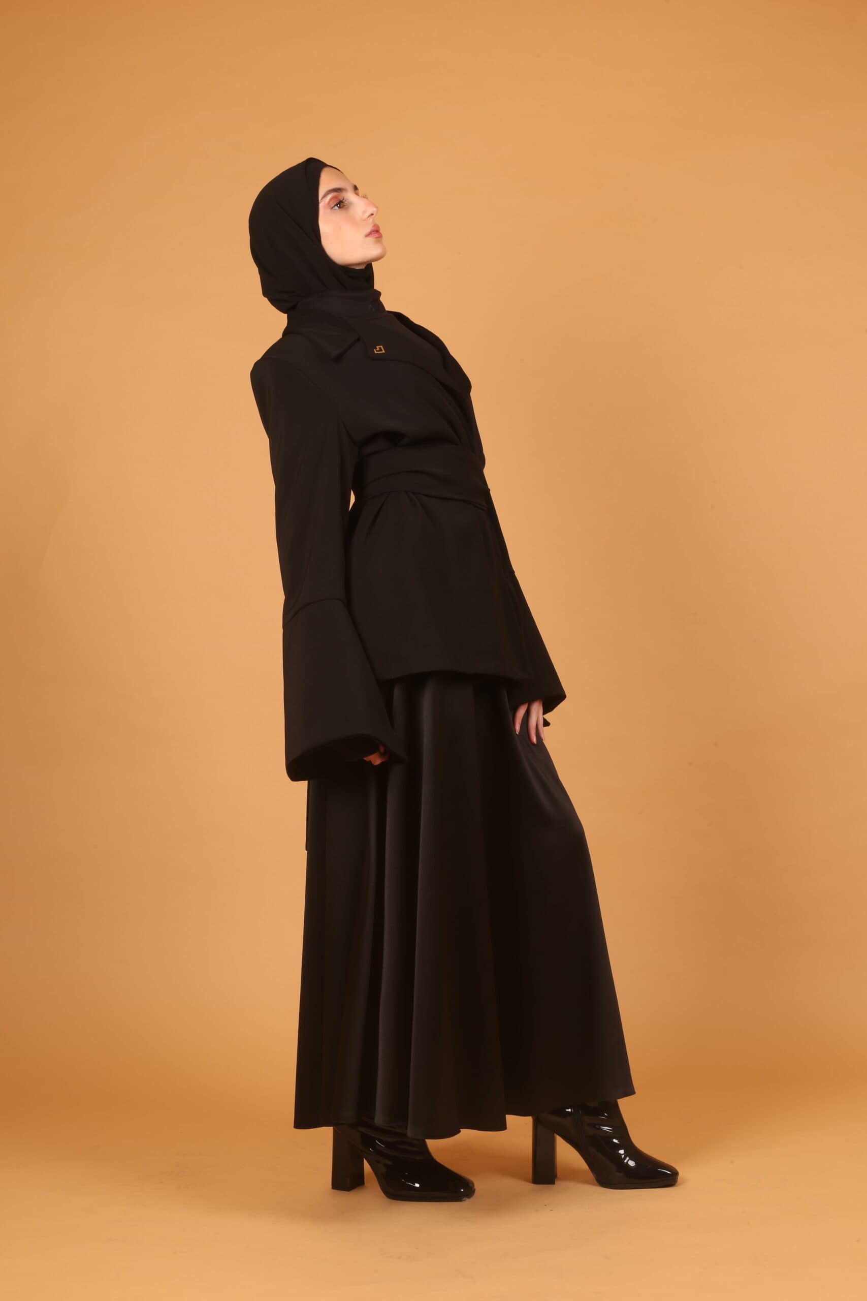 Belted Blazer- Black