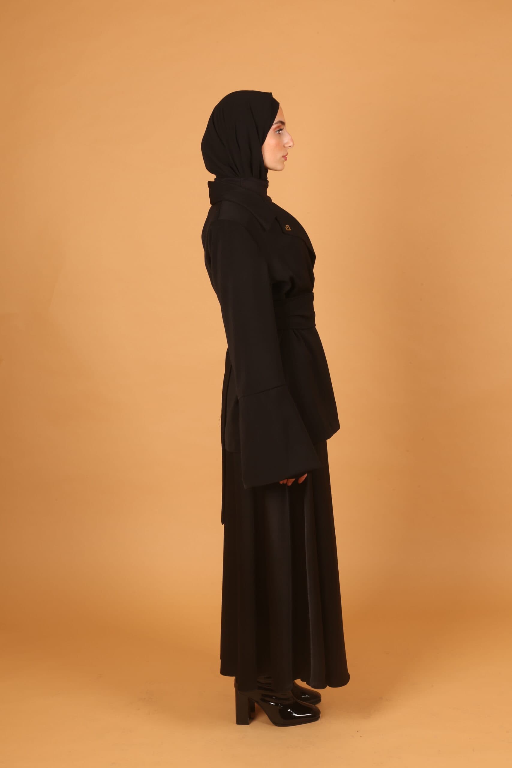 Belted Blazer- Black