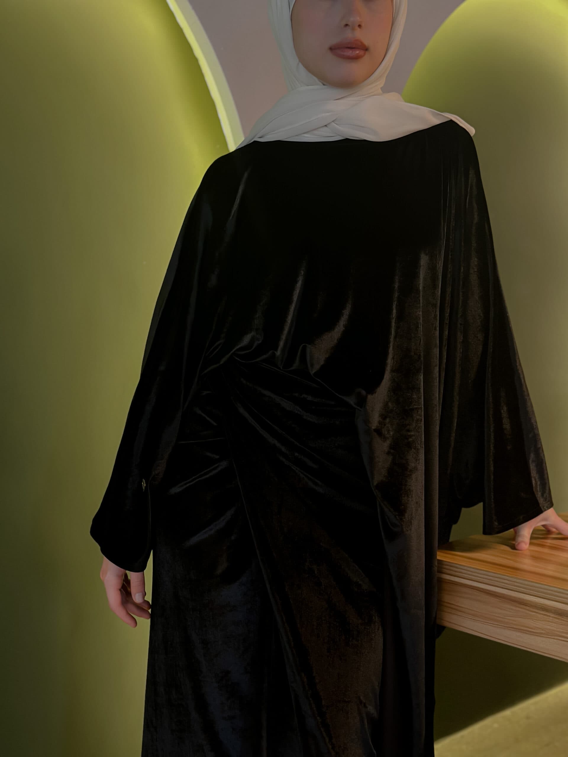 Black- Shimmery Selvet Set