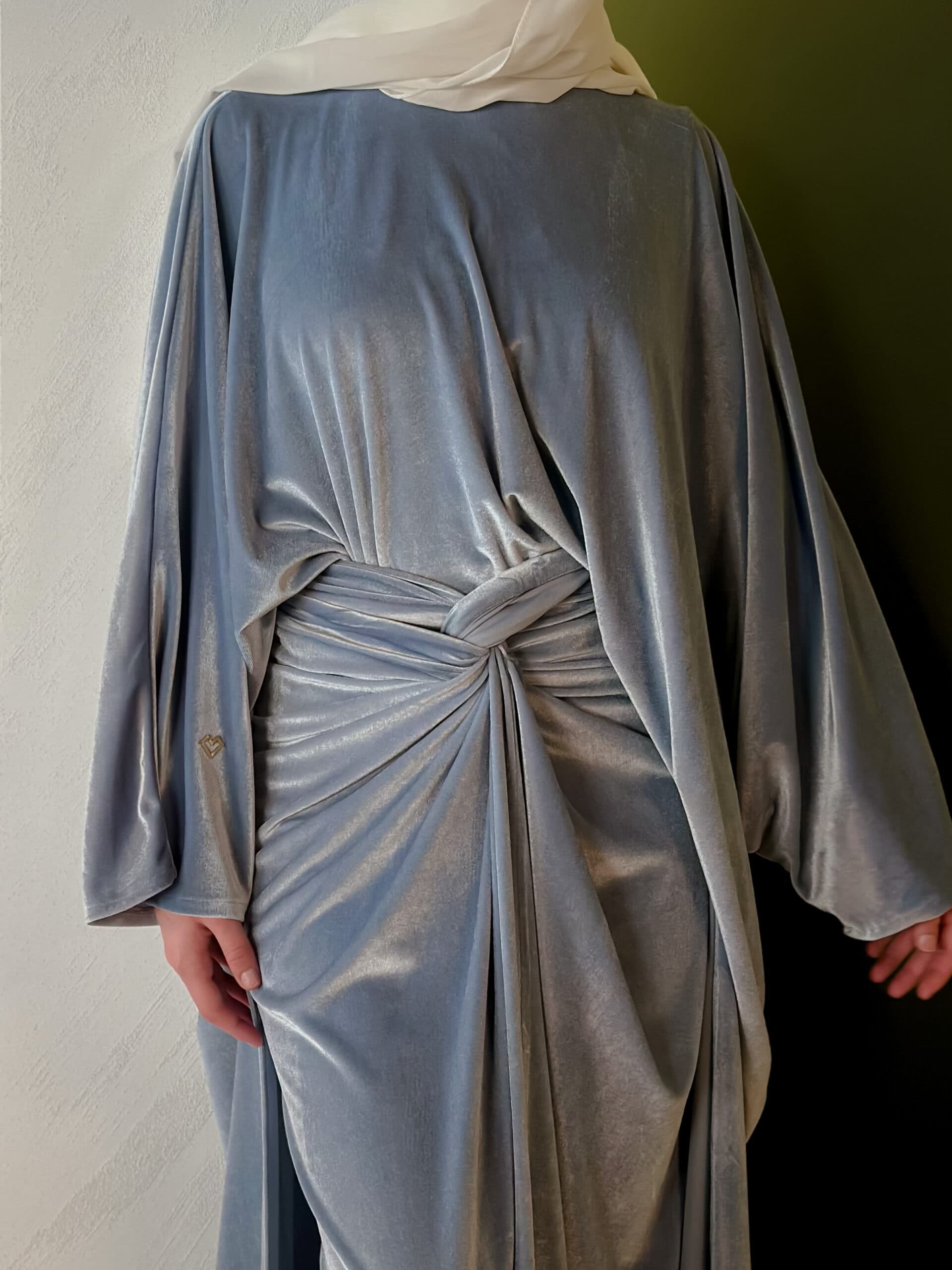 Light Blue- Shimmery Velvet Set