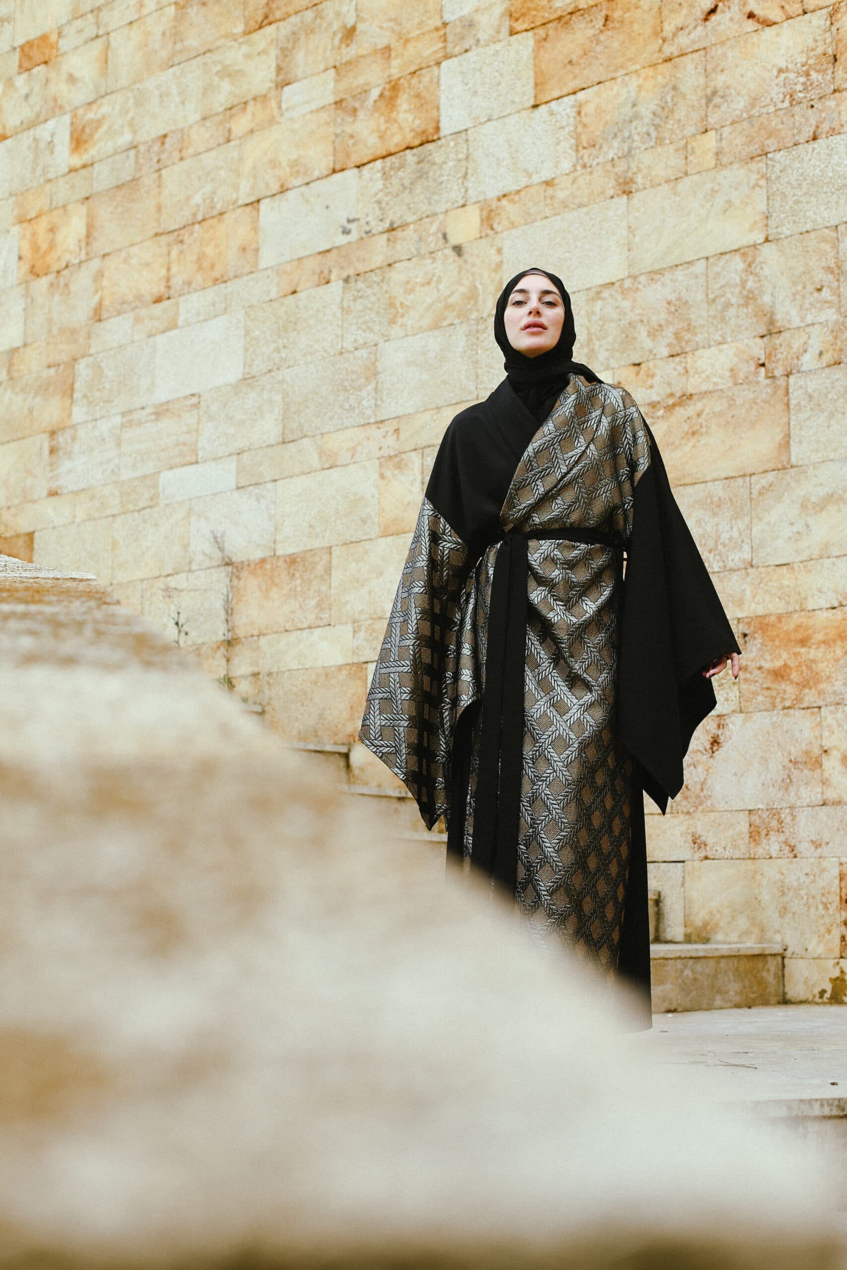 Oman Patterned Abaya-2