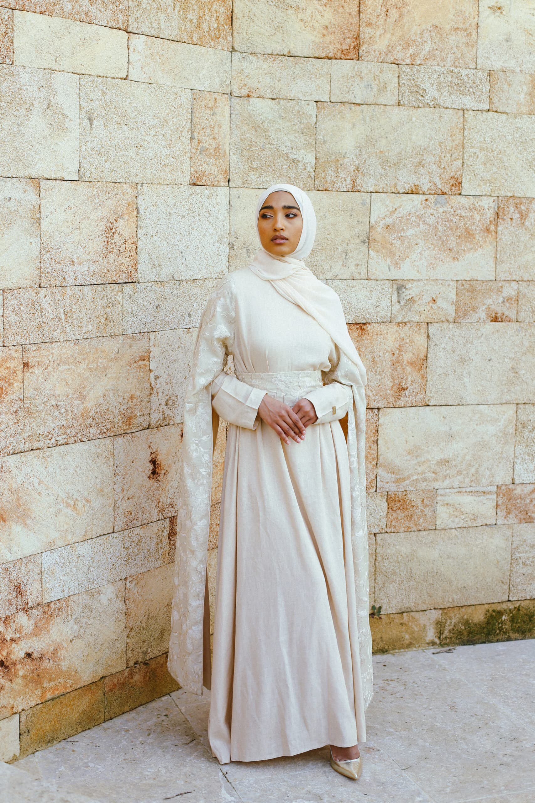 Bahrain Dress- Beige