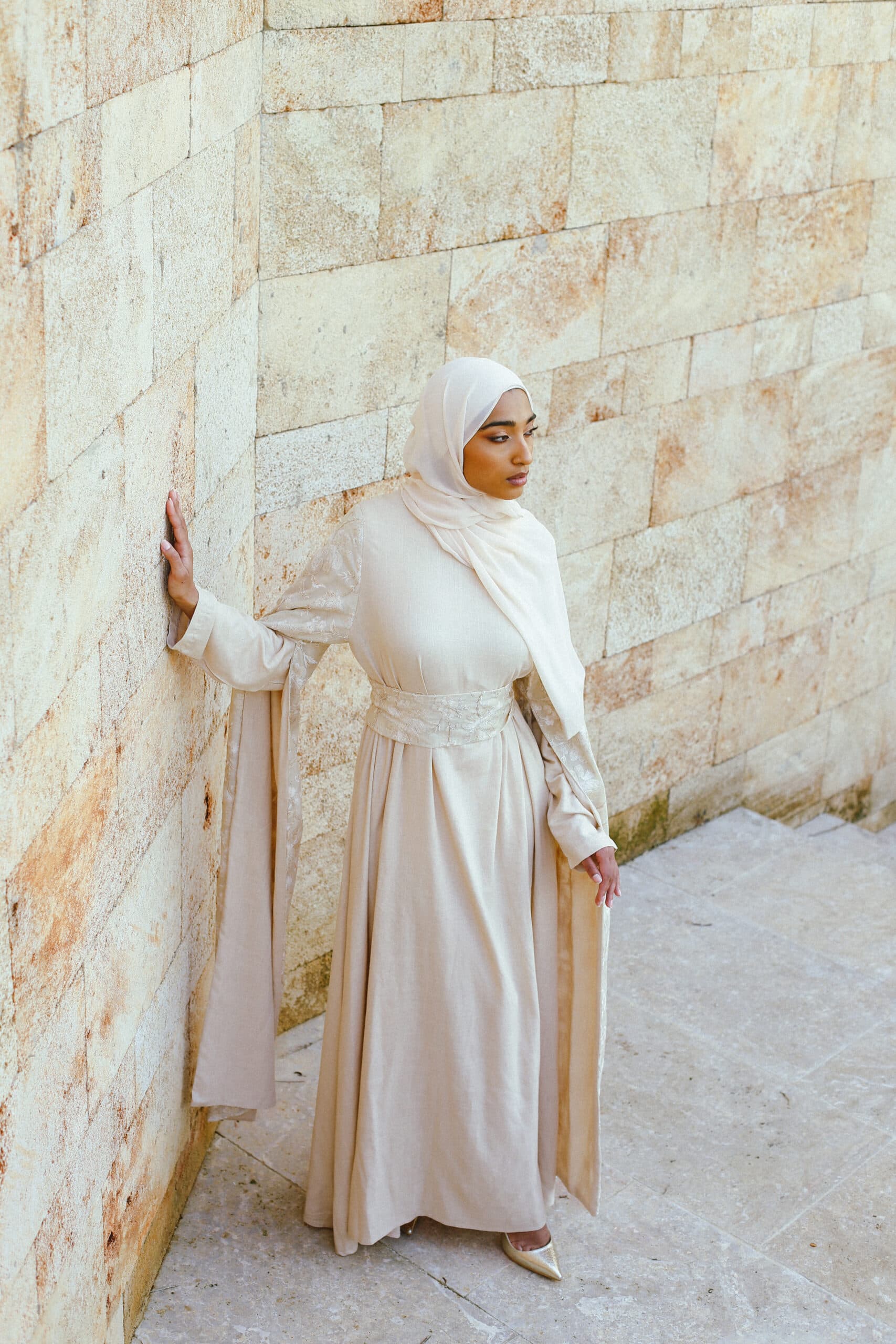 Bahrain Dress- Beige