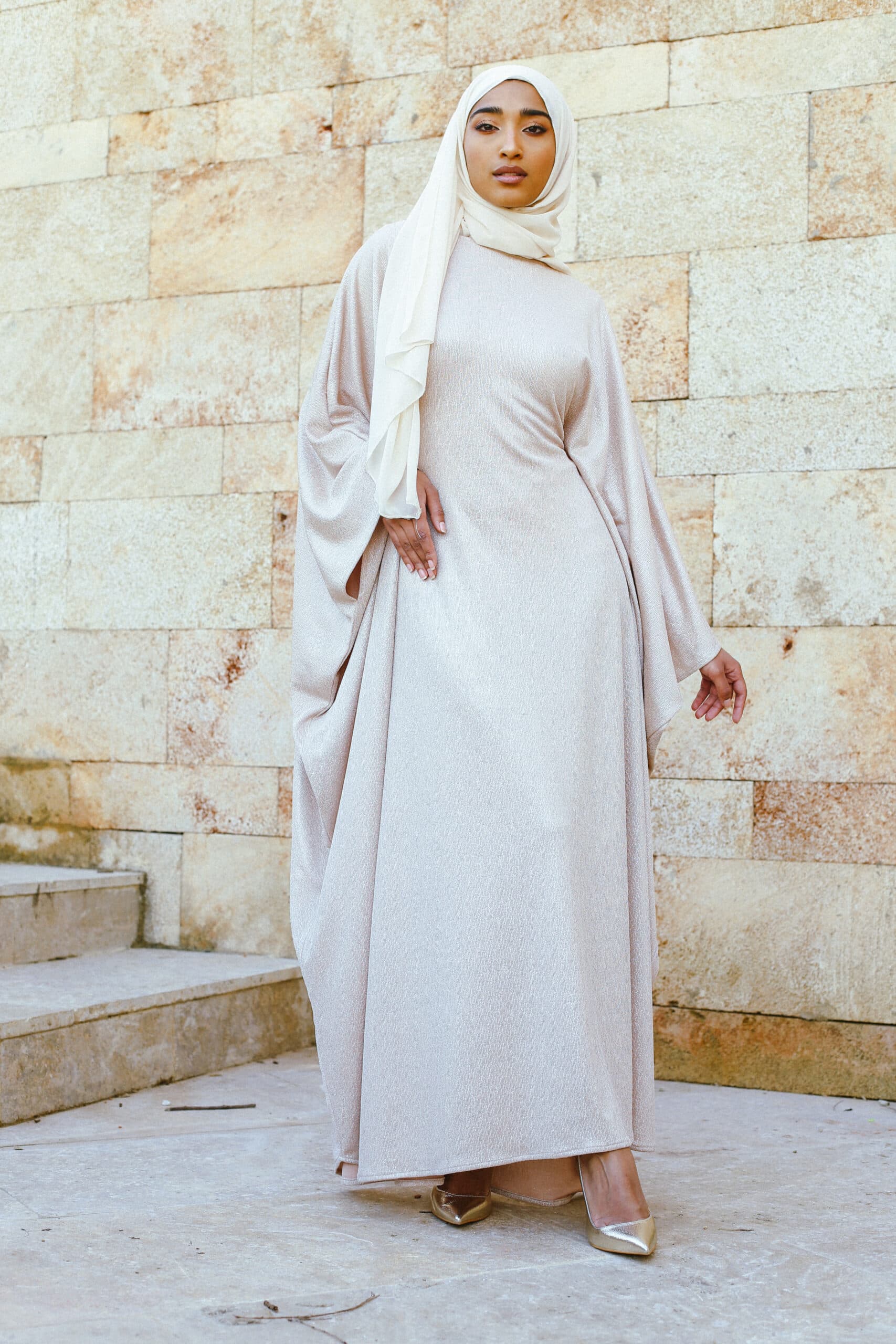 Uae Abaya Dress- Nude