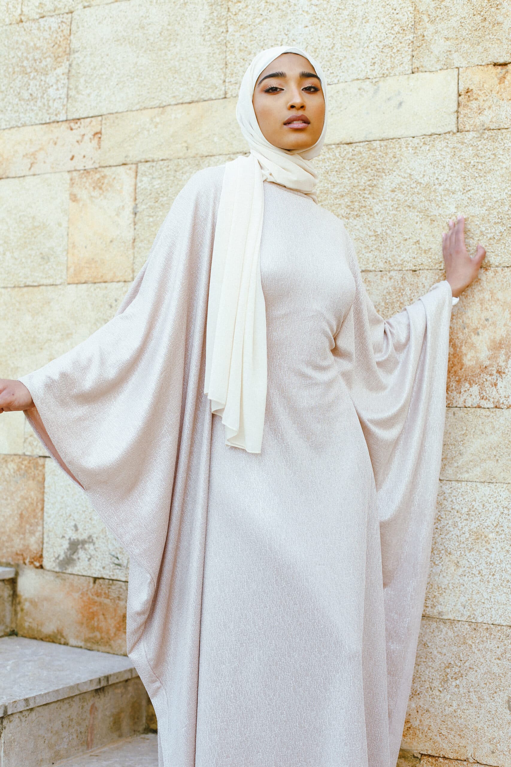 Uae Abaya Dress- Nude