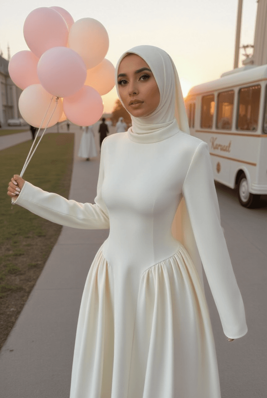 London Dress – Offwhite