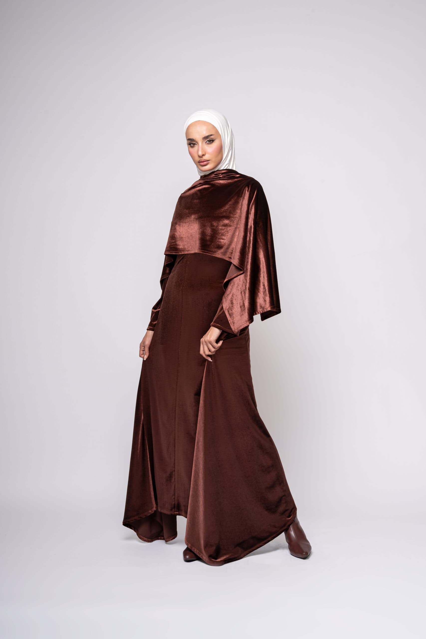 SCARF DRESS VELVET
