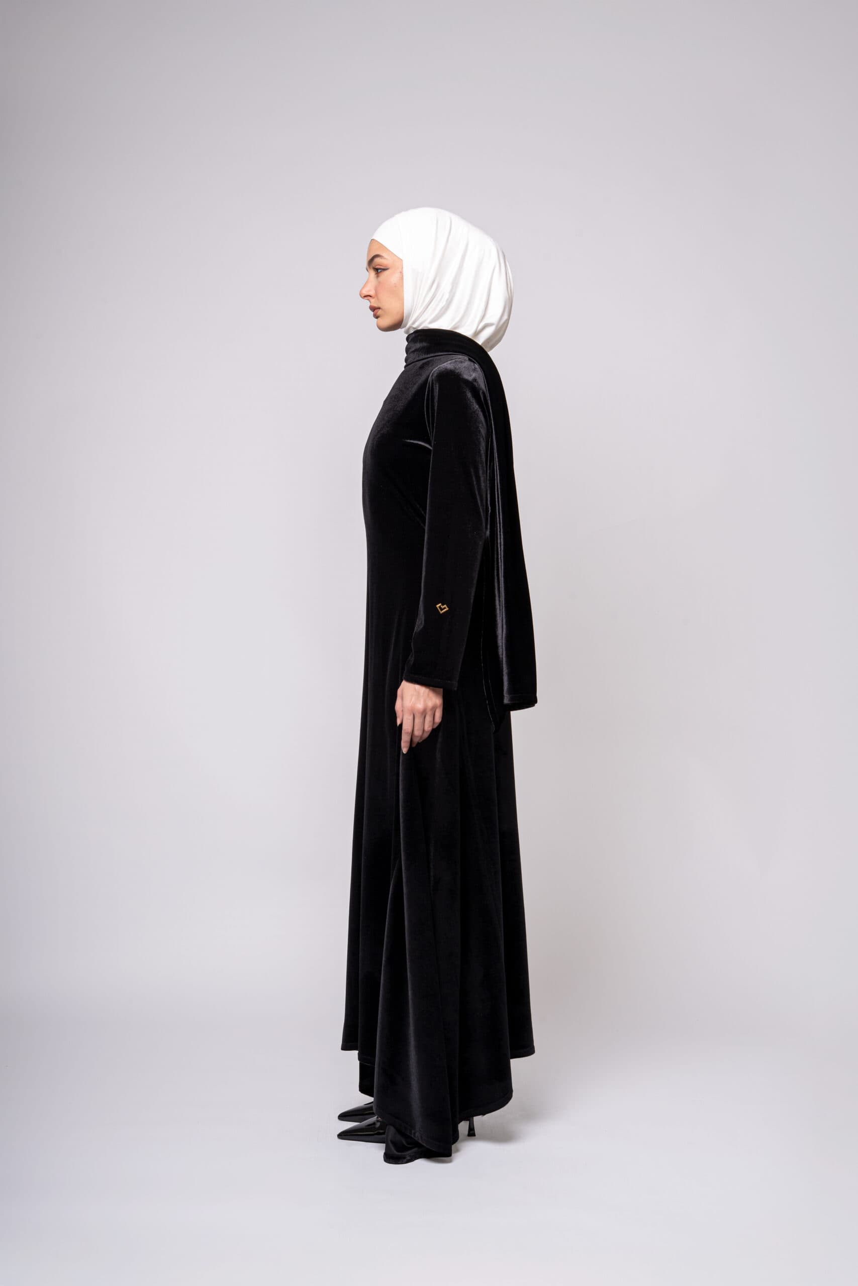 SCARF DRESS VELVET