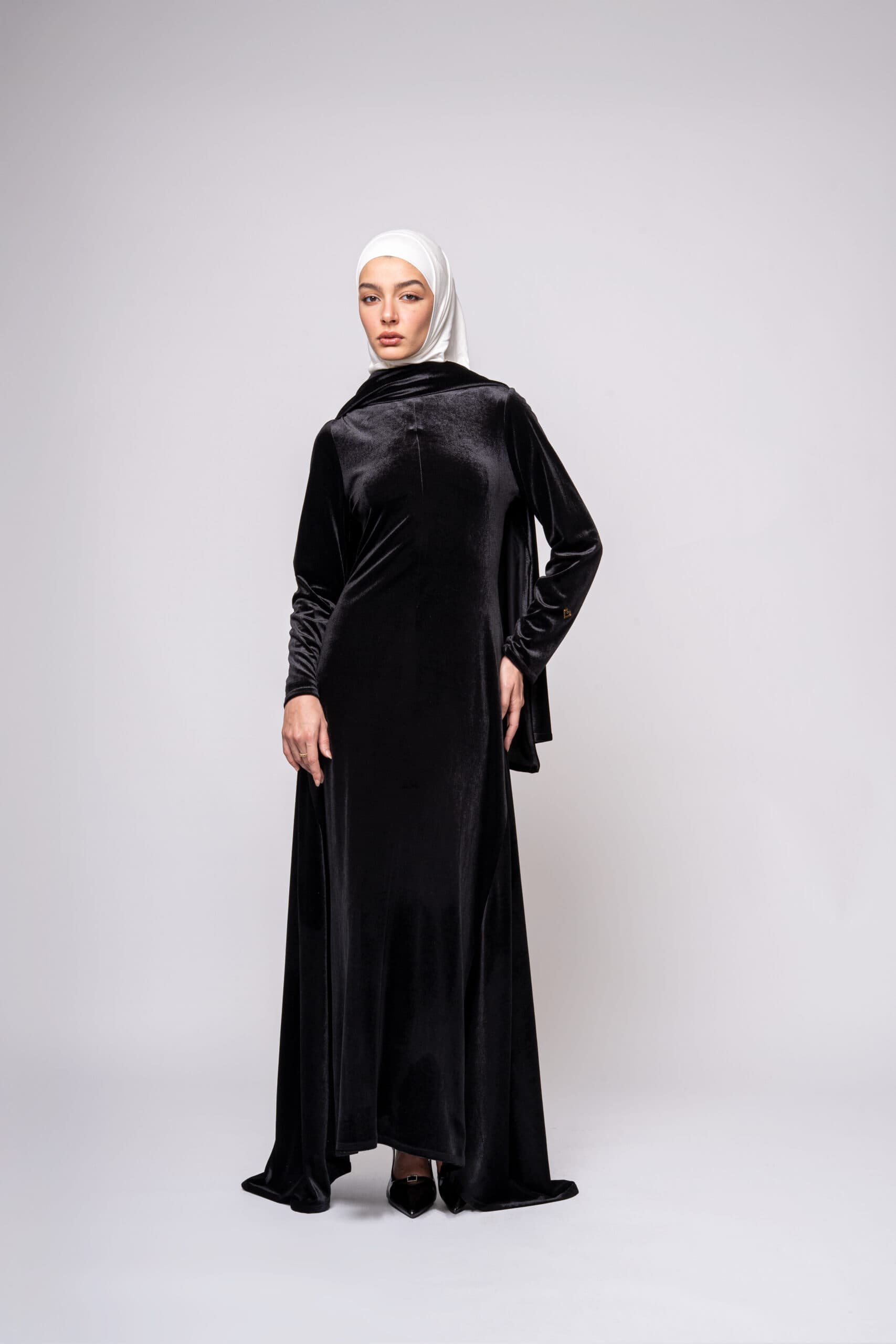 SCARF DRESS VELVET