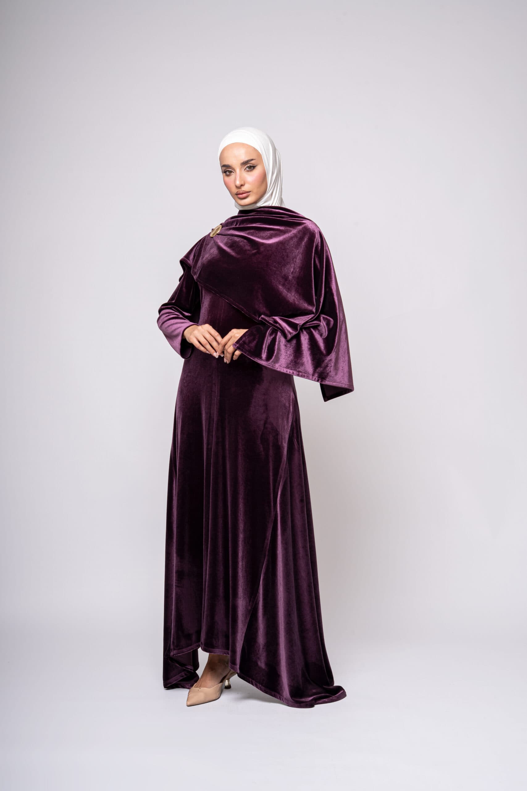 SCARF DRESS VELVET