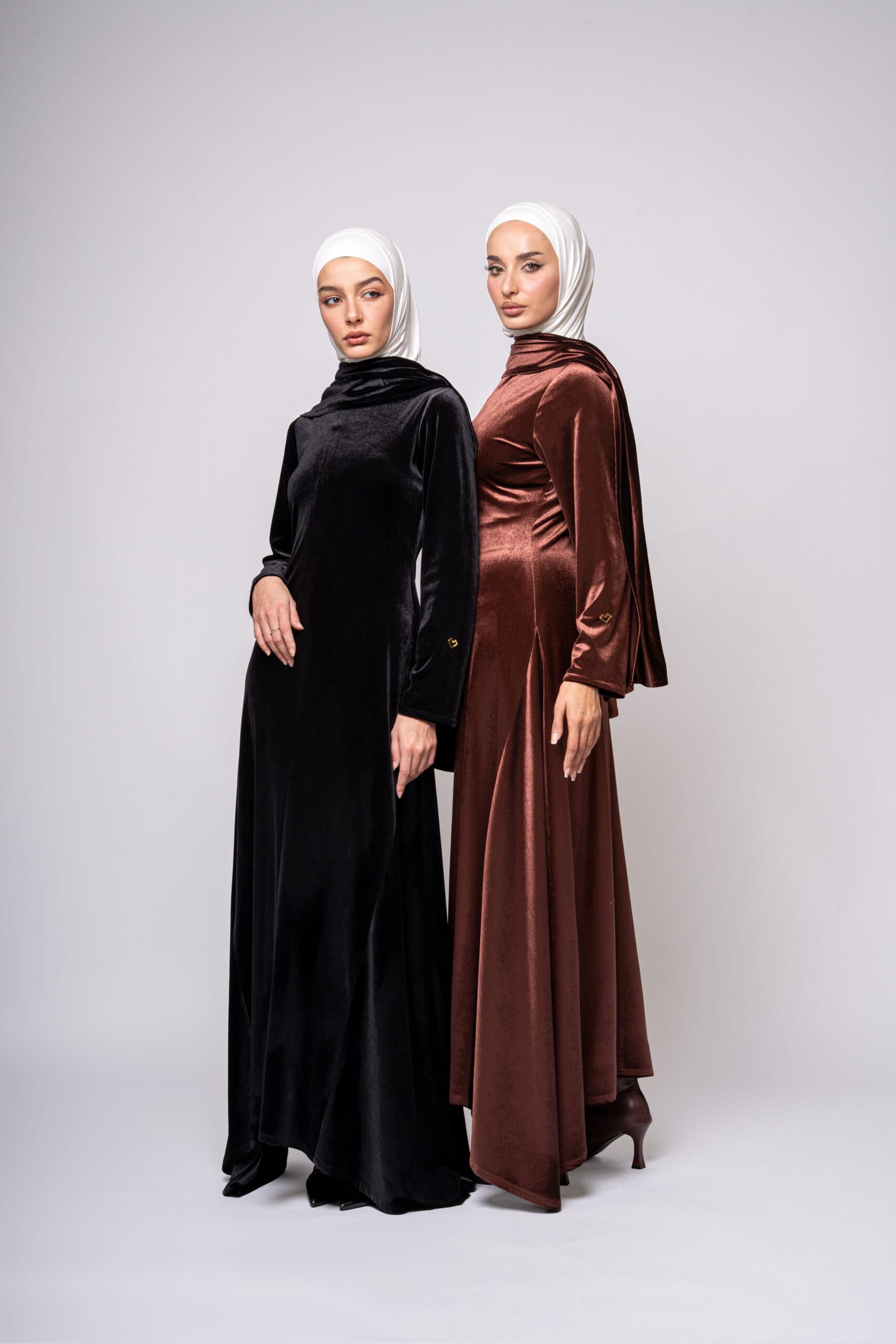 SCARF DRESS VELVET