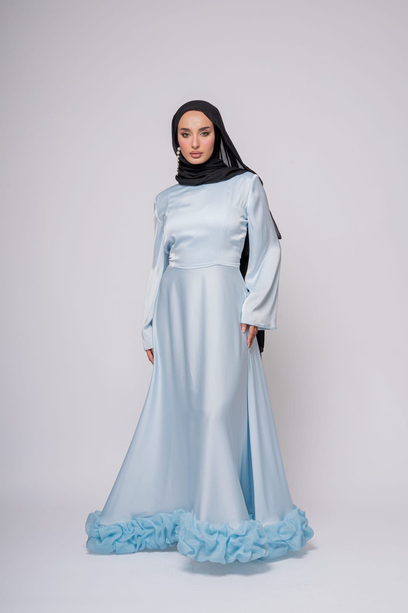 CLOUDS EVENING DRESS – BLUE